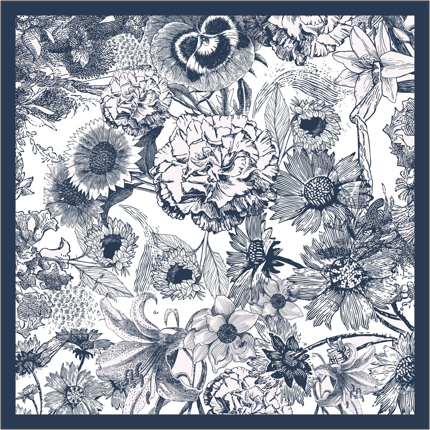 Midnight Garden - Navy